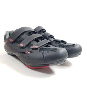 Tommaso Strada 100 Mens Size 11 Black Cycling Shoes Hook and Loop Straps